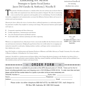 Discount Form for “Education for Action” Book