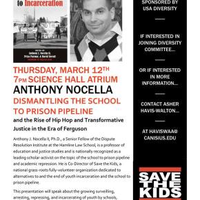 Lecture Canisius College March 12 – Dismantling the School to Prison Pipeline and the Rise of Hip Hop and Transformative Justice in the Era of Ferguson